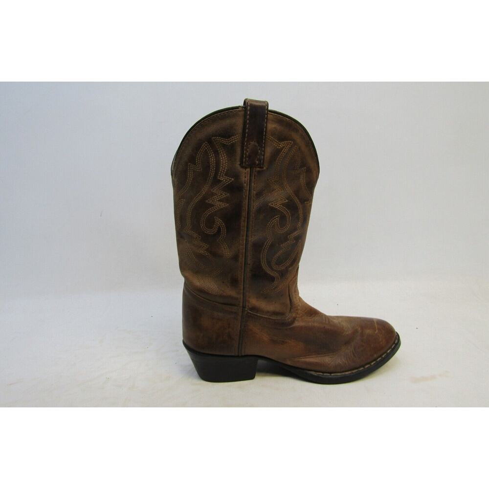 Smoky Mountain Youth Size 5 D Brown Leather Western Cowboy Boots - Picture 4 of 11